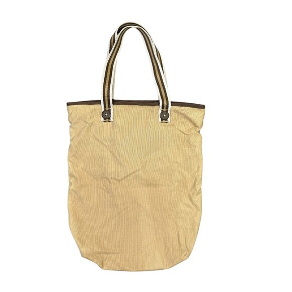 American Eagle Outfitters Tote Bag Purse Canvas Khaki Tan Beige Beach Travel AE - Picture 2 of 8